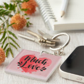 Veel liefde, groot hart sleutelhanger (Voorkant Rechts)
