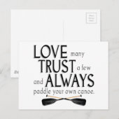 Veel liefde, vertrouwen op een paar briefkaart (Voorkant / Achterkant)