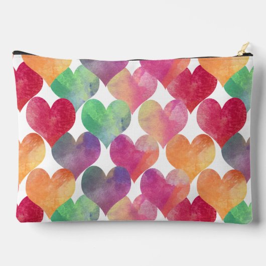 Veel liefdesharten in Waterverf op persoonlijke ti Etui (Achterkant)