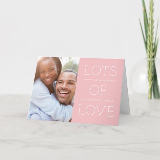 Veel liefdesValentijnsdag Kaart - Bubblegum (Voorkant)