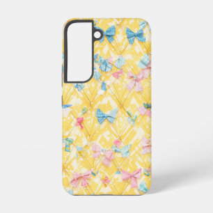 Veel linten en gespeelde patroon telefoonhoes samsung galaxy hoesje