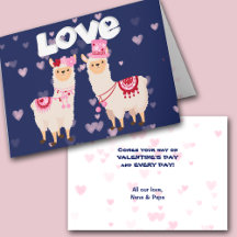 Veel Llama Love Valentijn Card