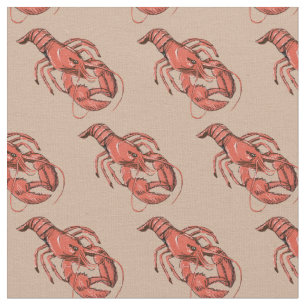 Veel Lobsters Fabric Stof