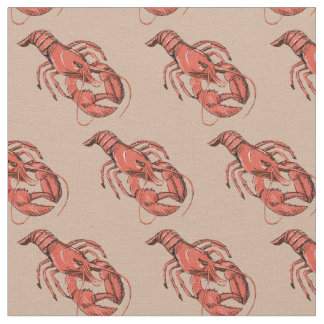Veel Lobsters Fabric Stof