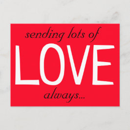 veel LOVE Cute Red verzenden Briefkaart
