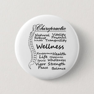 Veel manieren om "Chiropractische" chiropractor Gi Ronde Button 5,7 Cm