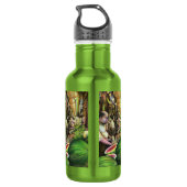 Veel Mannen, veel meloenen, Boedapest Waterfles (Achterkant)