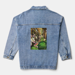 Veel Mannen, veel meloenen Denim Jacket