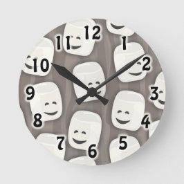 Veel Marshmallows Patroon Ronde Klok