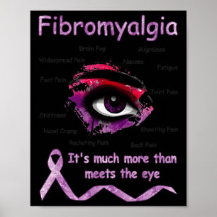 Veel meer dan de ogen Fibromyalgie Awarene Poster