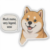 Veel Meme Sticker (Voorkant)