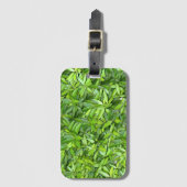 Veel mooie groene bladeren bagagelabel (Voorkant (verticaal))