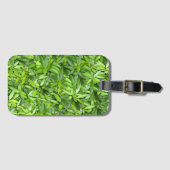 Veel mooie groene bladeren bagagelabel (Voorkant (horizontaal))