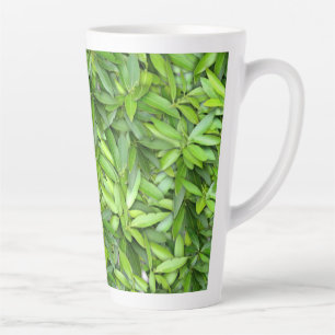 Veel mooie groene bladeren latte mok