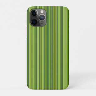 Veel multi gekleurde strepen in groen iPhone 11 pro hoesje