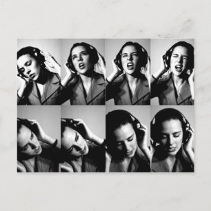 Veel muziek briefkaart