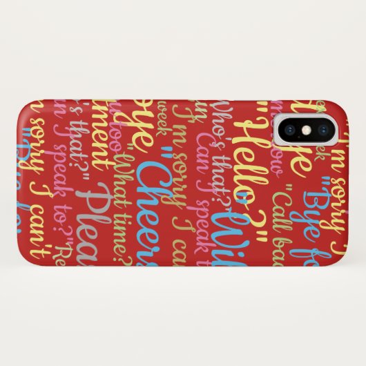 Veel ontwerp van het Praatter Case-Mate iPhone Case (Achterkant (horizontaal))