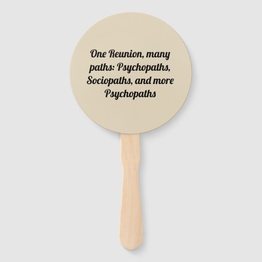 Veel paden aangepaste familie reünie handwaaier (Voorkant)