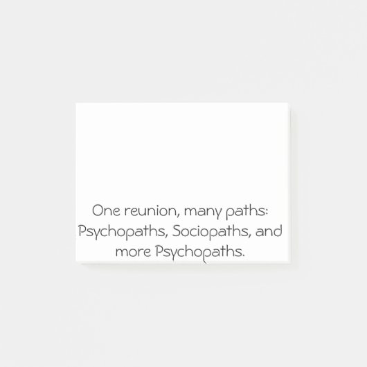 Veel paden Funny Family Reunion Post Post-it® Notes (Voorkant)