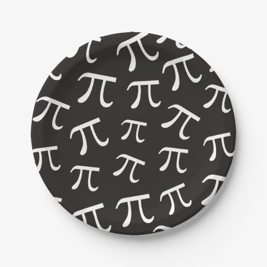 Veel Pi Symbols - Wiskunde Theme Paper Bord (Voorkant)