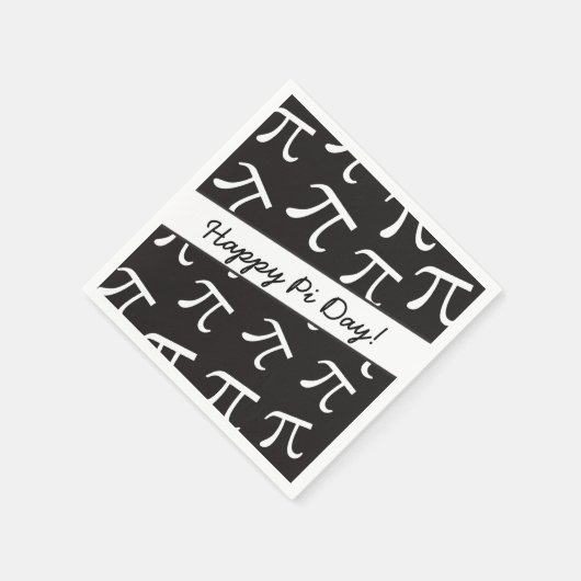 Veel pi - Wiskunde - Happy Pi Day Paper Napkins Servetten (Hoek)