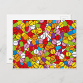 Veel pillen briefkaart (Voorkant / Achterkant)