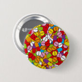 Veel pillen ronde button 5,7 cm (Voorkant /achterkant)