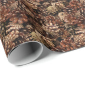 Veel Pinecones Cadeaupapier (Rol Hoek)