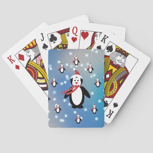 Veel pinguïns speelkaarten (Achterkant)