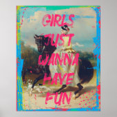 Veel plezier Altered Art Modern Trendy Wall Art Po Poster (Voorkant)