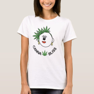 Veel plezier, comfortabele vrouwen Canna-Bliss t-s T-shirt