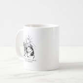 Veel plezier in je kubusje, ik zal lassen! koffiemok (Voorkant links)