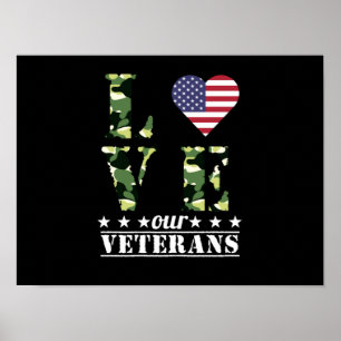 Veel plezier met onze veteranen Happy Veteran Day  Poster