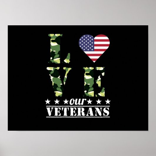 Veel plezier met onze veteranen Happy Veteran Day  Poster (Voorkant)