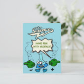 Veel plezier met wetenschap briefkaart (Staand voorkant)
