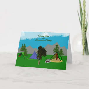 Veel plezier op het zomerkamp Wenskaart Kaart