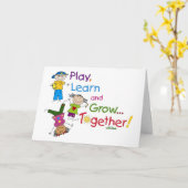 VEEL PLEZIER OP JE "EERSTE DAG OP DE KLEUTERSCHOOL KAART (Gele Bloem)