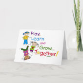 VEEL PLEZIER OP UW "1E DAG VAN KINDERTUIN" KAART (Voorkant)
