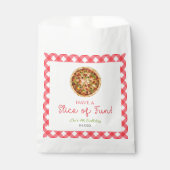 Veel plezier! Pizza Verjaardagsfeestje Bedankzakje (Voorkant)