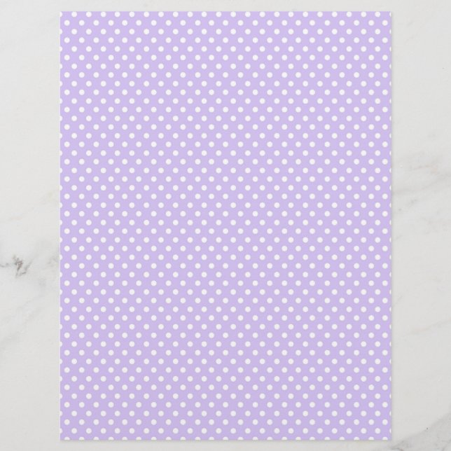Veel poka Dots Pastels Spring Scrapbook Paper (Voorkant)