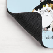 Veel poten grappige overgang Cat Lady Humor Blauw Muismat (Hoek)