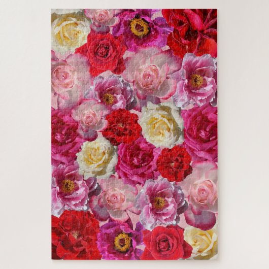 veel rozen puzzel legpuzzel (Verticaal)