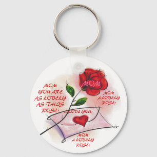 VEEL ROZEN! Sleutelhanger