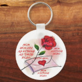 VEEL ROZEN! Sleutelhanger (Voorkant)