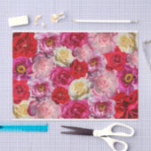 veel rozen tissue papier (Craft)