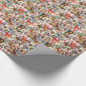 Veel  Santas Cadeaupapier (Hoek)