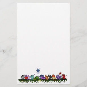 Veel schattige Dragons Briefpapier