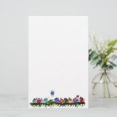 Veel schattige Dragons Briefpapier (Staand voorkant)