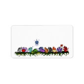 Veel schattige draken labels (Voorkant)