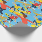 Veel Skateboarders Cadeaupapier (Hoek)